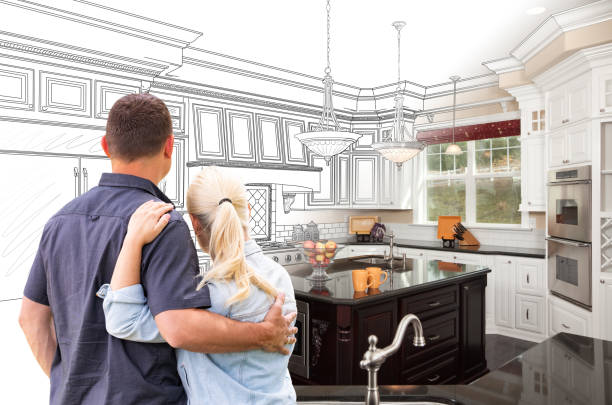 Custom kitchen cabinets installed in a River Falls home